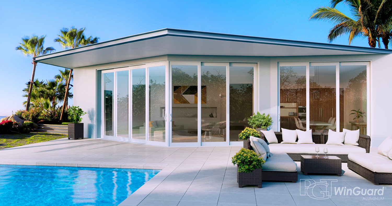 Corner Sliding Doors - 135 Degree PGT Sliding Glass Doors - Glass Sliding Doors Corner Sliding Doors - 135 Degree PGT Sliding Glass Doors - Glass Sliding Doors